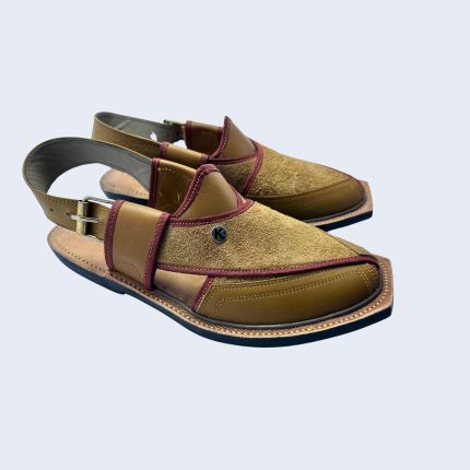 Premium Brown Suede Peshawari Chappal